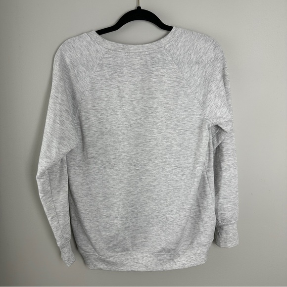 Philosophy Christmas Sweater Small Sweatshirt Santa Holiday Festive Grey - Picture 3 of 3